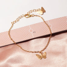 Load image into Gallery viewer, Bohemian Butterfly Star Bracelet & Bangle for Women Simple Gold Silver Color Chian Butterfly Charm Bracelet 2020 Fashion Jewelry