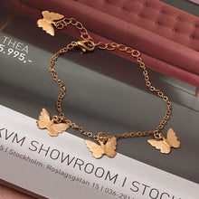 Load image into Gallery viewer, Bohemian Butterfly Star Bracelet & Bangle for Women Simple Gold Silver Color Chian Butterfly Charm Bracelet 2020 Fashion Jewelry