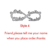 Load image into Gallery viewer, Goxijite Customize Infinite Name Layer Necklace For Women Personalized Gold Stainless Steel Custom Name Jewelry friend gift
