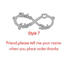 Load image into Gallery viewer, Goxijite Customize Infinite Name Layer Necklace For Women Personalized Gold Stainless Steel Custom Name Jewelry friend gift