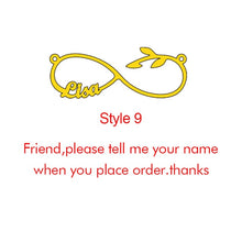 Load image into Gallery viewer, Goxijite Customize Infinite Name Layer Necklace For Women Personalized Gold Stainless Steel Custom Name Jewelry friend gift