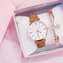 Load image into Gallery viewer, Luxury Women's Watches bracelet set Starry Sky Ladies Women Watch Casual Leather Quartz Wristwatch Girl clock relogio feminino