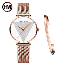 Load image into Gallery viewer, High Quality 1 set Bracelet & Japan Quartz Waterproof Young Lady Watch Stainless Steel Mesh Band Women Watches Relogio Feminino