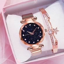 Load image into Gallery viewer, Elegant diamond watch. Buy a watch and get a diamond bracelet free