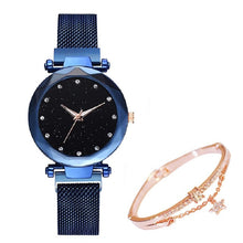 Load image into Gallery viewer, Elegant diamond watch. Buy a watch and get a diamond bracelet free