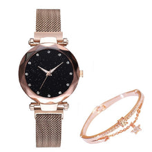 Load image into Gallery viewer, Elegant diamond watch. Buy a watch and get a diamond bracelet free