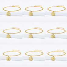 Load image into Gallery viewer, Initial Anklets Bracele for Women Stainless Steel Letter Leg Chain Gold Men Ankle Bracelet A-Z Alphabet Anklet Christmas Gifts