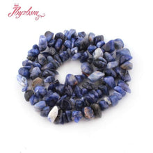Load image into Gallery viewer, 4-7mm Natural Lapis Kyanite Opal Quartz Freeform Chip Stone Beads For Christmas Gift DIY Necklace Bracelet Jewelry Making 16"