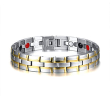 Load image into Gallery viewer, Health Magnetic Bracelet Male Stainless Steel Wrist Band Magnetic Bracelet Men Hand Chain Energy Bracelets for Men Dropshipping