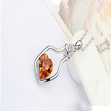 Load image into Gallery viewer, Susenstone 2017 Ladies Popular Necklaces Heart Shape Love Crystal Necklace Love Drift Bottles adjustable Pendant Necklaces&28