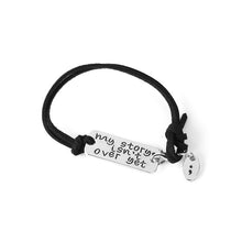 Load image into Gallery viewer, my story isn't over yet Bracelets men Simple leather chian cheer up Bangles Leather Velvet Bracelet  Mental Health Suicide chain
