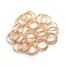 Load image into Gallery viewer, 200pcs/lot Gold Silver Loop 4 5 6 8 10 mm Open Jump Rings for DIY Jewelry Making Necklace Bracelet Findings Connector Supplies

