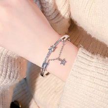 Load image into Gallery viewer, New Fashion Rhinestone Watches Women Luxury Brand Stainless Steel Bracelet watches Ladies Quartz Dress Watches reloj mujer Clock
