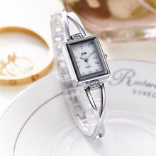 Load image into Gallery viewer, New Fashion Rhinestone Watches Women Luxury Brand Stainless Steel Bracelet watches Ladies Quartz Dress Watches reloj mujer Clock
