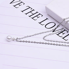 Load image into Gallery viewer, Sweet Simple Double Layer Pearl Collarbone Necklace Charming Women's Choker Chain Pendant Female Fashion New Year Jewelry Gifts
