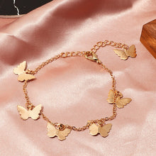 Load image into Gallery viewer, Bohemian Butterfly Star Bracelet &amp; Bangle for Women Simple Gold Silver Color Chian Butterfly Charm Bracelet 2020 Fashion Jewelry
