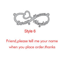 Load image into Gallery viewer, Goxijite Customize Infinite Name Layer Necklace For Women Personalized Gold Stainless Steel Custom Name Jewelry friend gift
