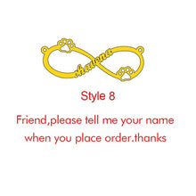 Load image into Gallery viewer, Goxijite Customize Infinite Name Layer Necklace For Women Personalized Gold Stainless Steel Custom Name Jewelry friend gift
