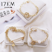 Load image into Gallery viewer, 17KM New Design Gold Clip Coins Paper Bracelets For Women BOHO 2019 Bracelet Bangles Femme Fashion Jewelry Accessories
