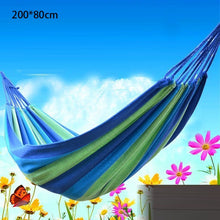 Load image into Gallery viewer, Thicken Canvas Garden Swing Hammock Outdoor Single 2 person Dormitory Camping Hammocks 200*80 200*100 200*150cm Hanging Chair
