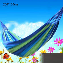 Load image into Gallery viewer, Thicken Canvas Garden Swing Hammock Outdoor Single 2 person Dormitory Camping Hammocks 200*80 200*100 200*150cm Hanging Chair
