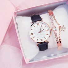 Load image into Gallery viewer, Luxury Women's Watches bracelet set Starry Sky Ladies Women Watch Casual Leather Quartz Wristwatch Girl clock relogio feminino
