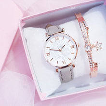Load image into Gallery viewer, Luxury Women's Watches bracelet set Starry Sky Ladies Women Watch Casual Leather Quartz Wristwatch Girl clock relogio feminino
