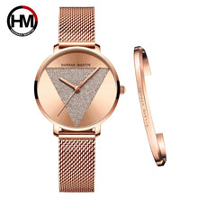 Load image into Gallery viewer, High Quality 1 set Bracelet &amp; Japan Quartz Waterproof Young Lady Watch Stainless Steel Mesh Band Women Watches Relogio Feminino
