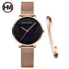 Load image into Gallery viewer, High Quality 1 set Bracelet &amp; Japan Quartz Waterproof Young Lady Watch Stainless Steel Mesh Band Women Watches Relogio Feminino
