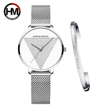 Load image into Gallery viewer, High Quality 1 set Bracelet &amp; Japan Quartz Waterproof Young Lady Watch Stainless Steel Mesh Band Women Watches Relogio Feminino
