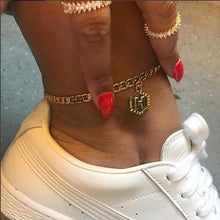 Load image into Gallery viewer, Initial Anklets Bracele for Women Stainless Steel Letter Leg Chain Gold Men Ankle Bracelet A-Z Alphabet Anklet Christmas Gifts
