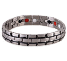 Load image into Gallery viewer, Health Magnetic Bracelet Male Stainless Steel Wrist Band Magnetic Bracelet Men Hand Chain Energy Bracelets for Men Dropshipping
