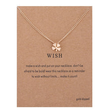 Load image into Gallery viewer, New Trendy Alloy Cute Elegant Sun Love Star Leaves Clover Unicorn Luck Pendant Necklaces for Women Fashion Accessories Jewelry

