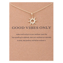 Load image into Gallery viewer, New Trendy Alloy Cute Elegant Sun Love Star Leaves Clover Unicorn Luck Pendant Necklaces for Women Fashion Accessories Jewelry
