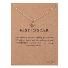 Load image into Gallery viewer, New Trendy Alloy Cute Elegant Sun Love Star Leaves Clover Unicorn Luck Pendant Necklaces for Women Fashion Accessories Jewelry
